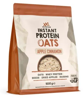 Produktbild von Protein Porridge Haferflocken | XXL Nutrition Instant Protein Oats Apfel Zimt 1000 g | Instant Oats mit bis zu 27g Eiweiß in 2 Minuten