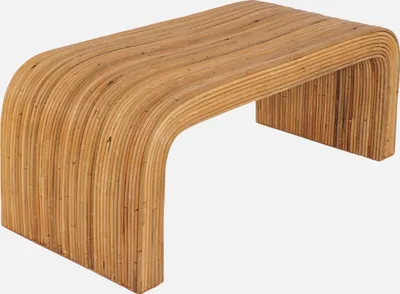 Produktbild von sweeek - Bank, Bettbank aus natürlichem Rattan, 100cm - Natur