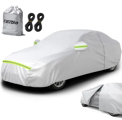 Produktbild von Universaler Autohülle – Wasserdichtes Oxford-Gewebe – 490 x 190 x 150 cm – Silber