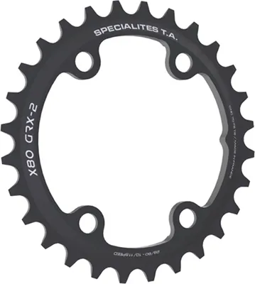 Produktbild von TA Kettenblatt X80 GRX-2 Gravel, 28 schwarz, innen, 10/11-f