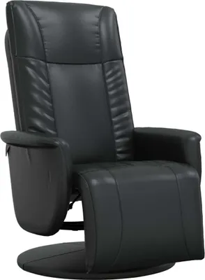 Immagine prodotto di vidaXL Poltrona relax con poggiapiedi in Pelle finta nera
