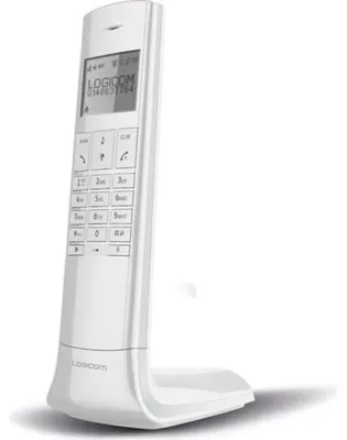 Produktbild von Logicom Luxia 150, DECT-Telefon, Kabelloses Mobilteil, Freisprecheinrichtung, 50 Eintragungen, Anrufer-Identifikation, Grau