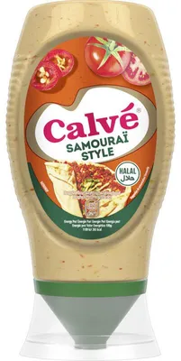 Obrázok produktu pre Calvé Samouraï Style Sauce 430g – Pikantná, krémová omáčka na hamburgery a dipy