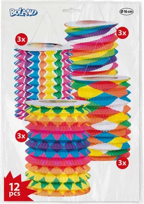Obrázok produktu pre Papierové lampióny Boland 16 cm, 12 ks