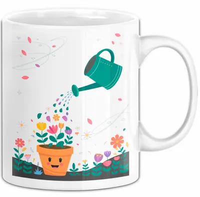 Produktbild von Gärtner Tasse Geschenk Lustige Geschenkidee Spruch Für Pflanzen Liebhaber (Weiß)