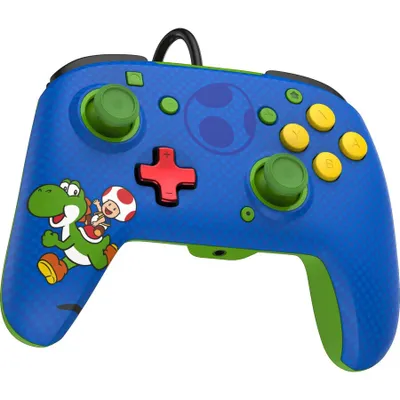 Produktbild von PDP REMATCH: Yoshi & Toad, Gamepad, Nintendo Switch, Nintendo Switch OLED, D-Pad, Home button, Analog / Digital, Kabelgebunden, USB