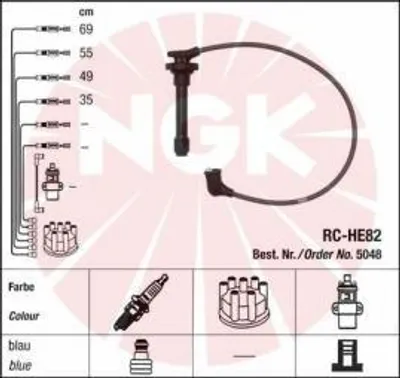 Produktbild von Ngk Zündleitungssatz  5048