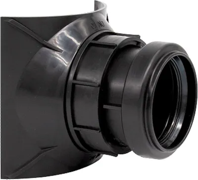 Produktbild von airfit Schraubabzweig DN 90/40schwarz , Z-42.1-603