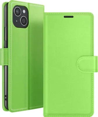 Produktbild von Zanaé, Hülle Apple iPhone 15 Plus Portemonnaie mit Ständer, Grün