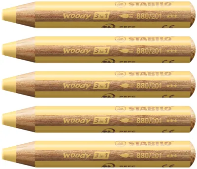 Produktbild von STABILO - Buntstift, Wasserfarbe & Wachsmalkreide - woody 3 in 1