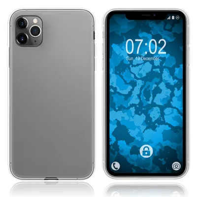 Produktbild von PhoneNatic Case kompatibel mit Apple iPhone 11 Pro Max - Crystal Clear Silikon Hülle transparent Cover