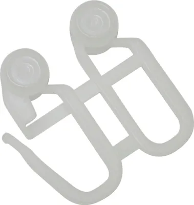 Produktbild von Gardinia Schleuderstabrollringe weiß, 6-er Pack