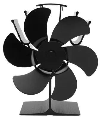 Imagen del producto de Ventilador para chimenea que funciona con el calor, no requiere electricidad, se autoarranca, resistente a altas temperaturas, ahorra energía, con 6 aspas, color