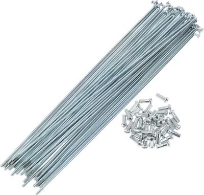 Produktbild von 36 Set 13G Fahrradspeichen 239mm Fahrradrad Speichen Verzinkter Kohlenstoffstahl Silberton