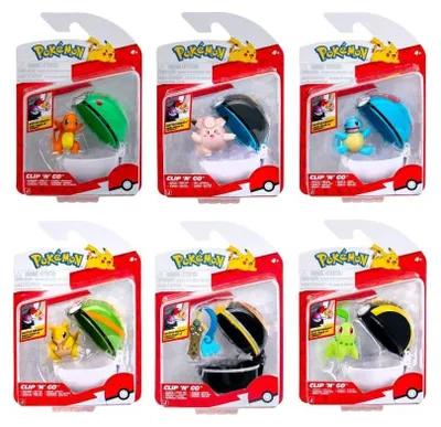 Produktbild von Pokemon Clip 'n' Go Minifiguren Poké Balls ver. 22 Sortiment (6)