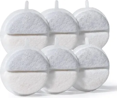 Produktbild von 6er-Pack Ersatz-Wasserfilter für Katzentrinkbrunnen, kompatibel mit 2,5 l FEELNEEDY Cat F-016B (F-016B)