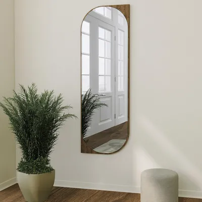 Produktbild von Burgio - Spiegel, 52x152 cm, Nussbaum Braun, Rechteckig