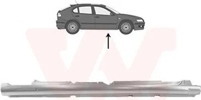 Produktbild von VAN WEZEL 4939104 Schweller Reparaturblech Einstiegblech Rechts für SEAT Leon Schrägheck (1P1)