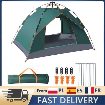 Obrázek produktu pro Automaticky se otevírající stan. Skládací stan pro outdoorové aktivity, kempování a pláž. Ultralehký, vodotěsný, s ochranou UPF50+ proti UV záření