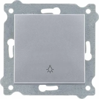 Image de Cellule photoélectrique / Bouton-poussoir simple Argent 205/10E EXEN