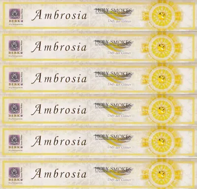 Produktbild von BERK - Räucherstäbchen - Ambrosia - Duft der Götter - 6 Packungen