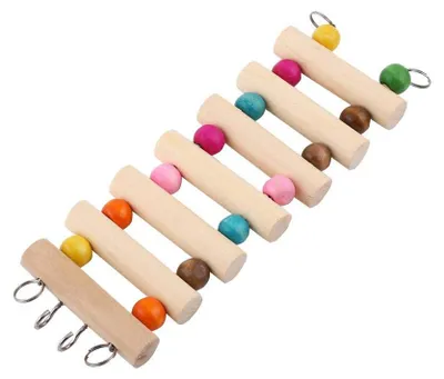 Produktbild von Hängebrückenleiter für Kleintiere - Kletterspielzeug aus Holz - Modell Garosagzpxuv06q4-02