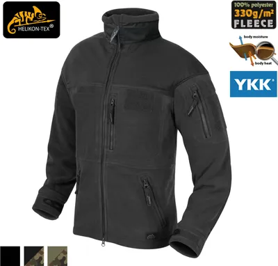 Produktbild von Helikon-Tex INFANTRY – Schweres Fleece – In mehreren Varianten erhältlich, Größe:L, Farbe:Schwarz
