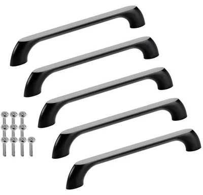 Produktbild von SOTECH Möbelgriff BLACKLINE VII Schrankgriff – Bohrabstand 160 mm, schwarz matt (5 Stück)