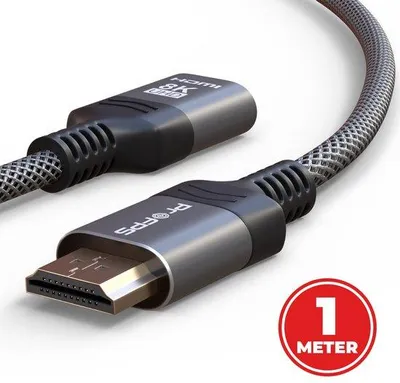 Productafbeelding van ProFPS HDMI Verlengkabel M/F - 1 Meter - HDMI 2.1 - 8K 60Hz - 48Gbps