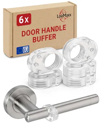 Productafbeelding van Deurklinkbuffer deurstopper deurklinkbescherming - Transparant - 17 mm - 6 stuks