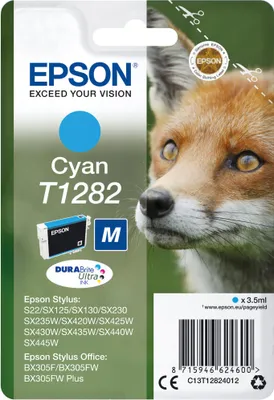 Zdjęcie produktu dla Wkład atramentowy Epson T1282 DURABrite Ultra Cyan