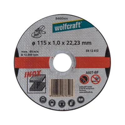 Produktbild von wolfcraft 3 Trennscheiben Inox ø 115x1,0x22,2 mm