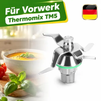 Produktbild von Messer Mixmesser für Vorwerk Thermomix TM5 Küchenmaschine Edelstahl Ersatzteile