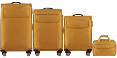 Zestaw 3 walizek TERN + torba podręczna Wings YELLOW – zdjęcie produktu