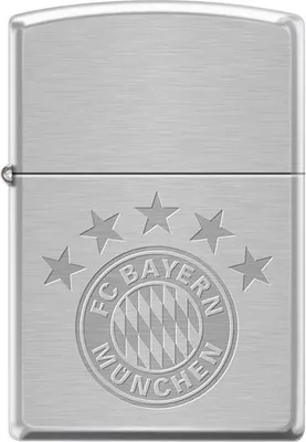 Produktbild von Zippo Feuerzeug FC Bayern München Chrom Sturmfeuerzeug chrom
