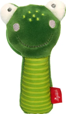 Produktbild von sigikid Greifling Frosch mit Spiegel Red Stars, Greifspielzeug, Babygreifling, Babyspielzeug, Spielzeug, 42603