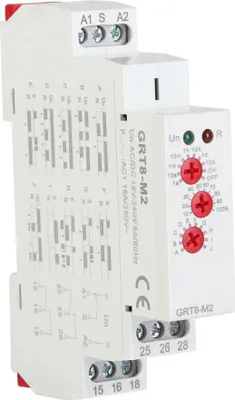 Obrázok produktu pre GRT8-M2 Multifunkčné časové relé s 10 funkciami na DIN lištu AC/DC 12V-240V