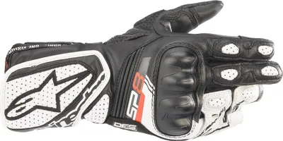 Produktbild von Alpinestars Stella SP-8 V3 Damen Handschuh Lang für Motorrad, Leder, Schwarz
