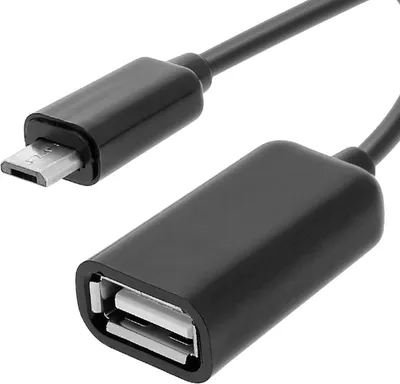 Produktbild von Avizar, Universal-OTG Micro-USB auf USB Adapter für Smartphones / Tablets, Schwarz