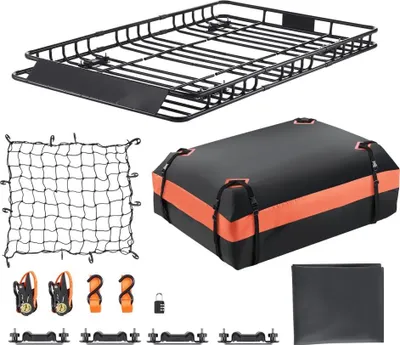 Obrázek produktu pro Střešní nosič - Střešní koš 1625x990x105mm - Střešní nosič zavazadel - Univerzální střešní koš na auto