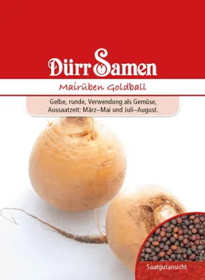 Produktbild von Dürr-Samen - Mairüben/Butterrüben Goldball - Saatgut - 0538