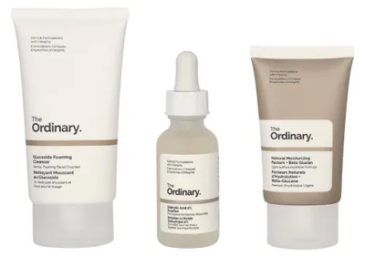 Immagine prodotto di Crema detergente 50ml/Siero viso 30ml/Crema viso 30 ml The Ordinary The Clear Set