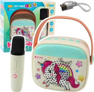Obrázek produktu pro Dětská karaoke sada s mikrofonem Bluetooth Einhorn