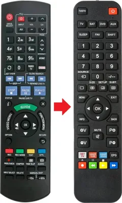 Produktbild von Fernbedienung geeignet für PANASONIC DMR-BCT750 | DMR-BCT755 | DMR-BCT850