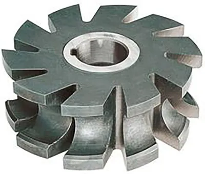 Produktbild von FORMAT Halbrundfräser DIN855 HSS 100 x 36 mm R10,0, Durchmesser:80 mm, Schneidstoff:HSS, Breite b:32 mm