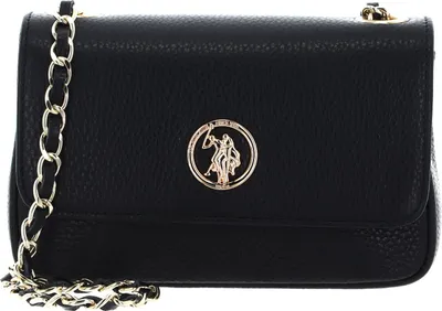 Produktbild von U.S. POLO ASSN. Leder Schultertasche Arlington Small Pochette Leather Bag Black schwarz