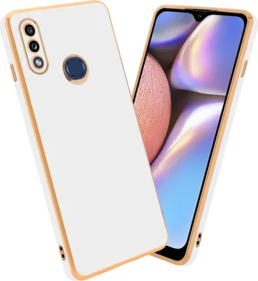 Produktbild von Cadorabo Schutzhülle für Samsung Galaxy A10s / M01s Hülle in Weiß Handyhülle TPU Silikon Kameraschutz Etui Case