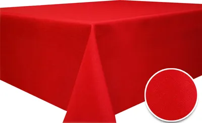 Produktbild von WEIHNACHTSTISCHDECKE 110x155cm ROT 100% Polyester