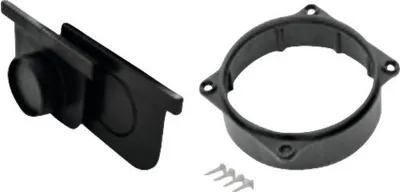 Produktbild von Anschluss-Set mit Stirnwand und Adapter für Kunststoffrinne schwarz DN/OD 75 mm / 110 mm