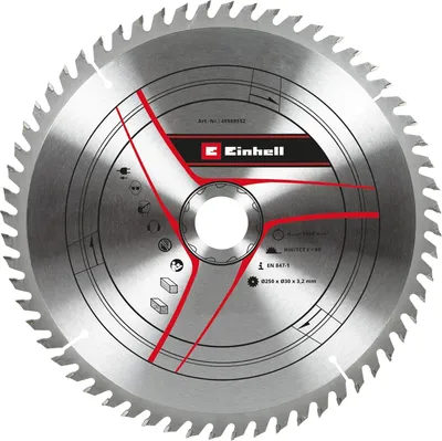 Produktbild von Kreissägeblatt 250x30 mm - 60 Zähne für Kapp- und Tischkreissägen
